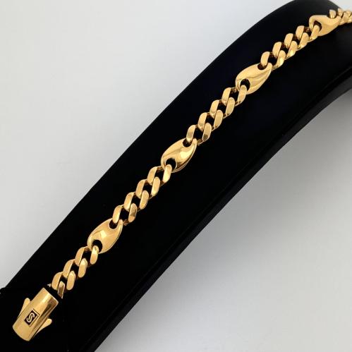 اسوارة ذهب جنزير موناكو الايطالي كلاسيكي الاصلي -...