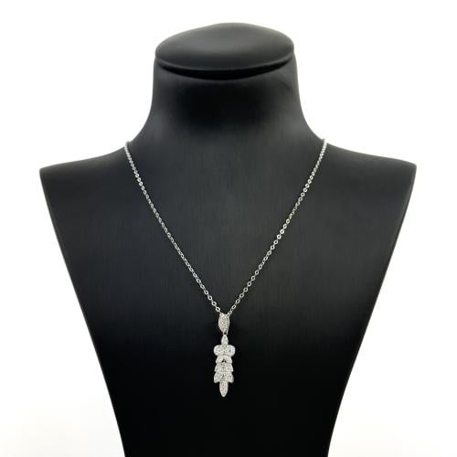 عقد ذهب ابيض - عيار 18