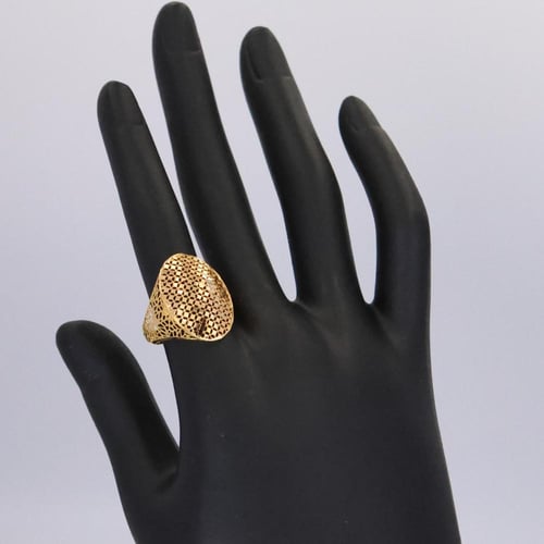 خاتم ذهب صدف الذهب الصافي - عيار 21