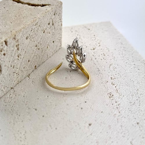 خاتم ذهب تصميم الماس من تشكيلة أكسترا - عيار 18