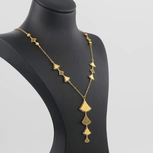 طقم ذهب شراع السفينة - عيار 21