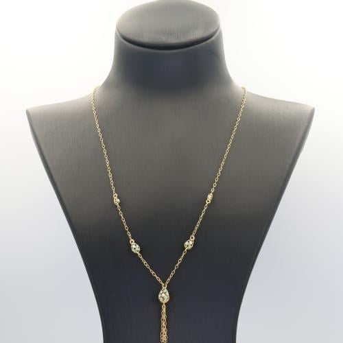 سبحة ذهب بكرات الذهب مع لون الميناء السماوي و الاب...