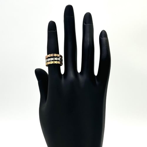 دبلة ذهب ثلاثي ايطالي - عيار18