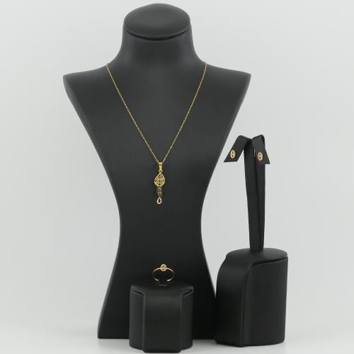 نصف طقم ذهب الدمعة - عيار 21