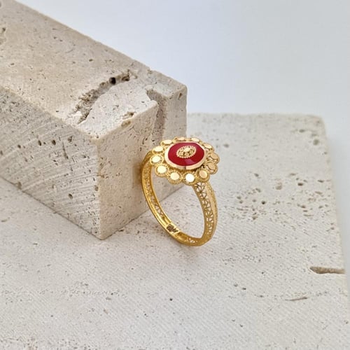 خاتم ذهب الفخامة والأناقة حصري - عيار 21