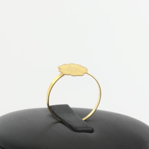 نصف طقم ذهب ازهار مع مبروم - عيار 21