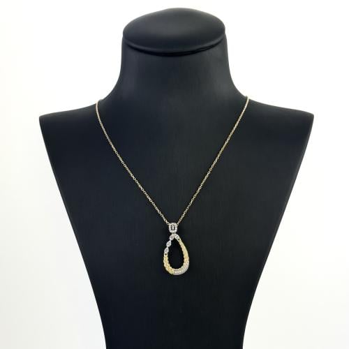 عقد ذهب تصميم الماس من تشكيلة أكسترا - عيار18