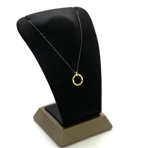 عقد ذهب دائري سداسي - عيار 18