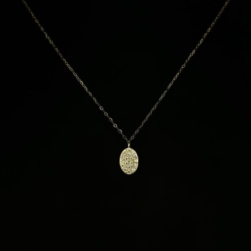 عقد ذهب ناعم بيضاوي - عيار 18