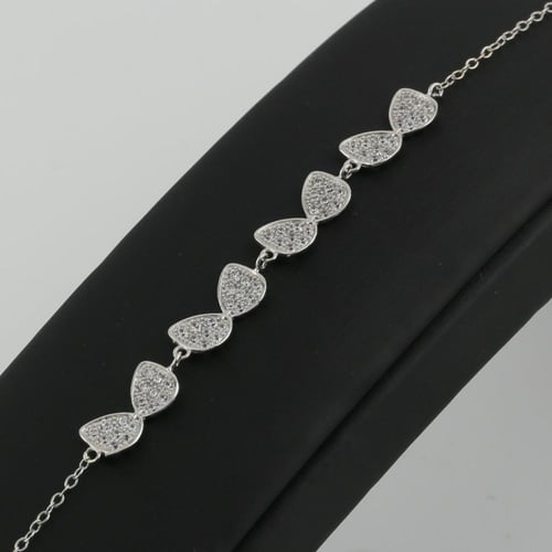 اسوارة ذهب ابيض فيونكا - عيار 18