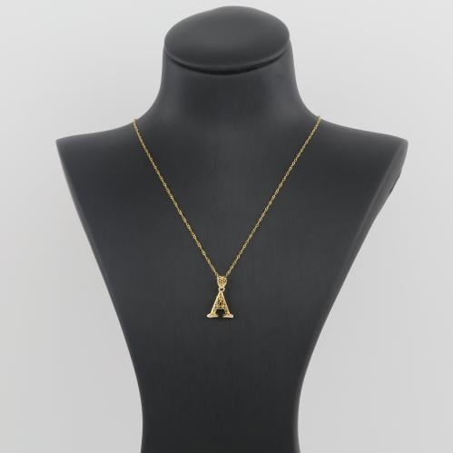 عقد ذهب حرف A صغير - عيار 21