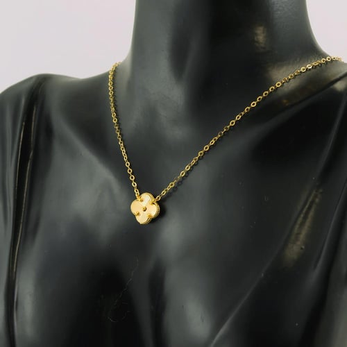 عقد ذهب زهرة ثلاثية الابعاد - عيار 21