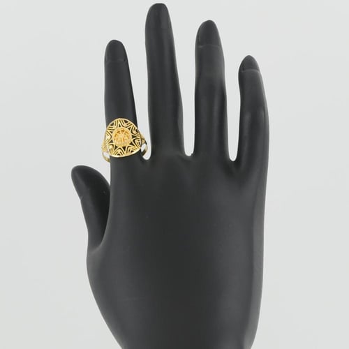 خاتم ذهب شيل مع Rudder - عيار 21