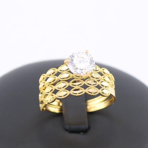 خاتم ذهب توينز حبات الذهب عيار 21