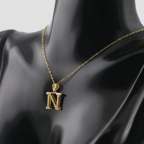 عقد ذهب حرف N صغير - عيار 21