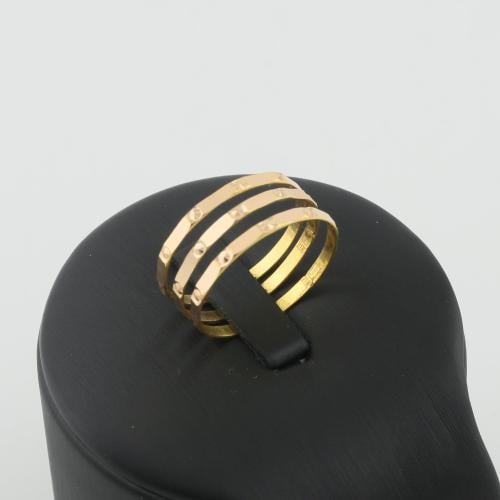 دبلة الذهب مرامي هندسي نحث دوائر - عيار 21