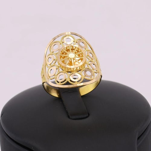 خاتم ذهب رودير مع دوائر الذهب عيار 21