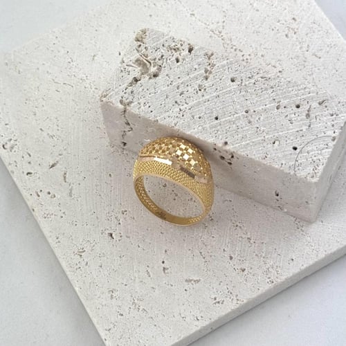 خاتم ذهب الأضواء اللامعة - عيار 21