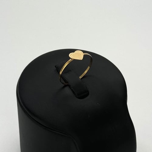 طقم ذهب قلب ثلاثي الأبعاد - عيار 21