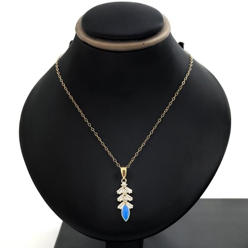 طقم ذهب اطفال تصميم الماس بقصات كرسمس تري - عيار 1...