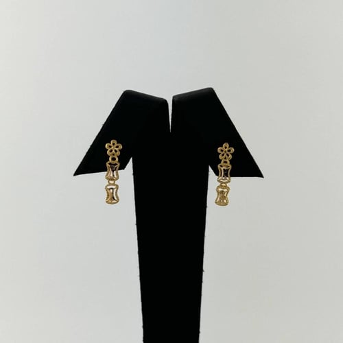 طقم ذهب تصميم خلايا الماسية - عيار 21