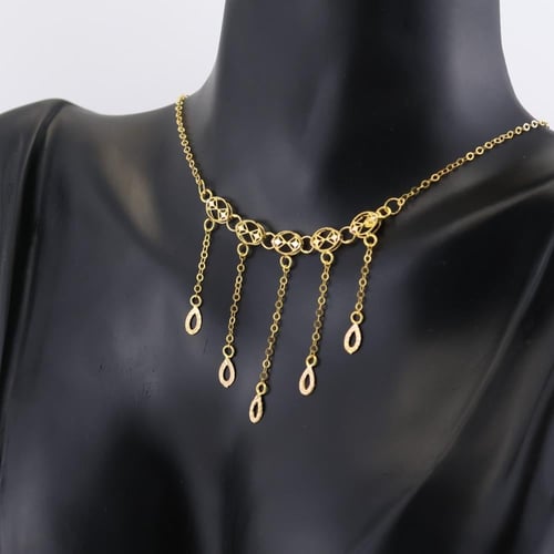 مخنق ذهب سعودي - عيار 21