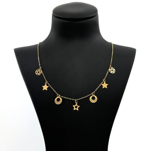 تشوكر ذهب نجوم وقمرين - عيار 18