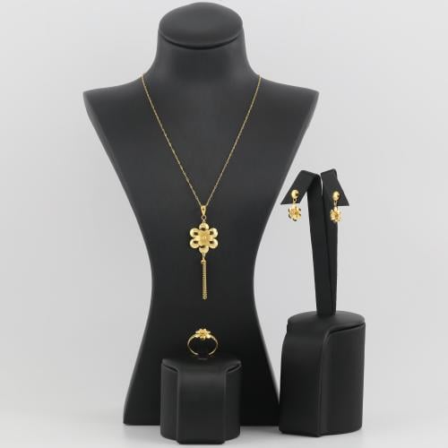 نصف طقم ذهب زهرة Monsoon lily - عيار 21