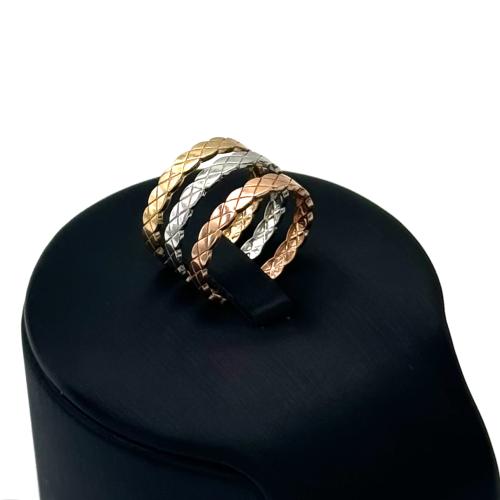 دبلة ذهب ثلاثي ايطالي - عيار18