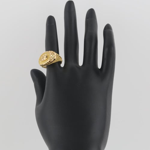 خاتم ذهب بتصميم قطرة ذهبية - عيار 21