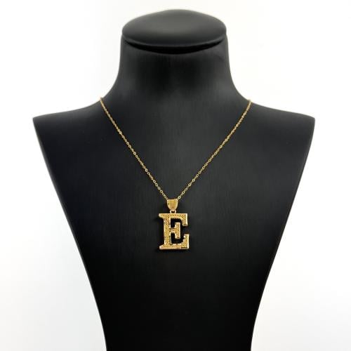 عقد ذهب حرف E - عيار 21