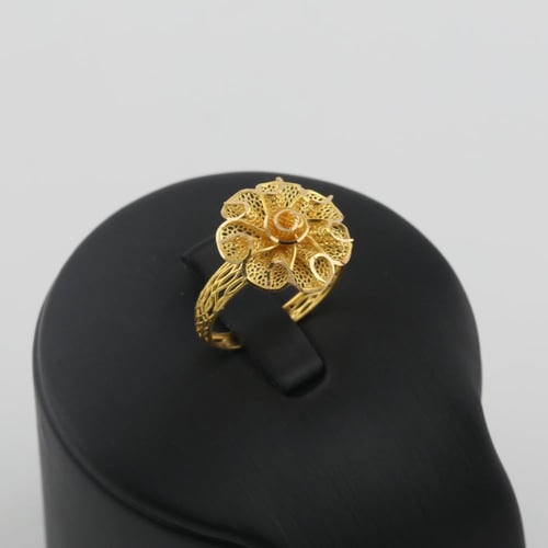 نصف طقم ذهب لفات الورد - عيار 21