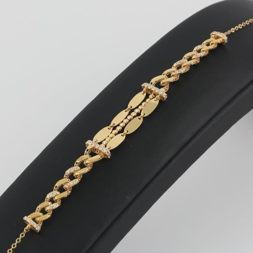 اسوارة ذهب جمزير الايطالي سوبر - عيار 21