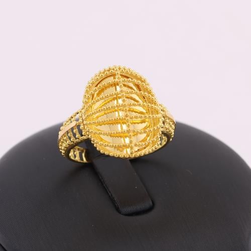 خاتم ذهب صافي بيضاوي - عيار 21