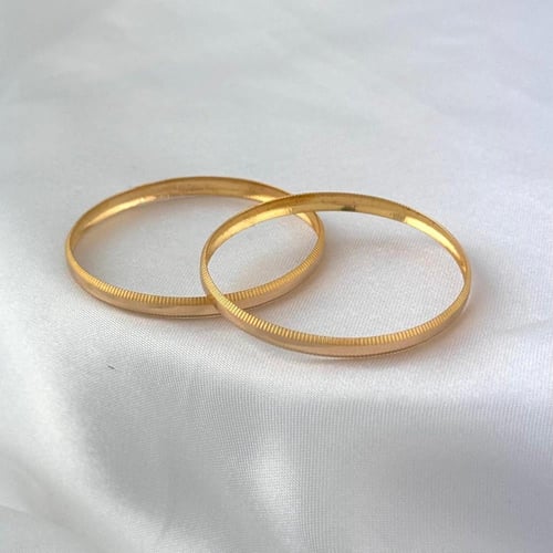 غوايش ذهب اطفال دق الخط السريع مجوف - 10 سم