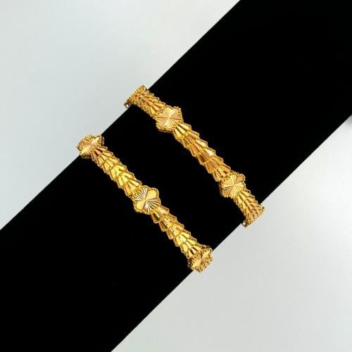 غوايش ذهب فلاور عريض كويتي - عيار 21