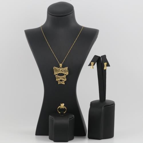 نصف طقم ذهب فيونكه - عيار 21