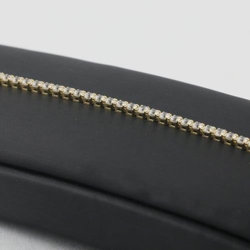 اسوارة ذهب تنس - عيار 18