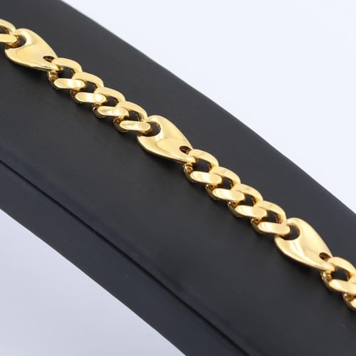 اسوارة ذهب موناكو الايطالي - عيار 21