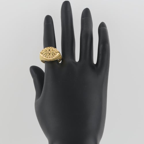 خاتم ذهب مستوحى من السنبلة - عيار 21