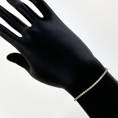 اسوارة ذهب تنس اصفر - عيار 18