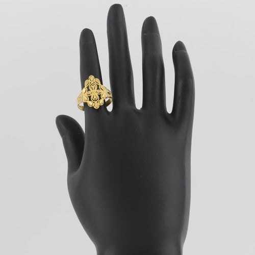 خاتم ذهب اوراق الزيتون - عيار 21