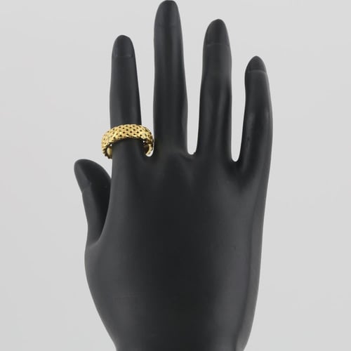 دبلة ذهب بتصميم نسيج الذهب - عيار 21