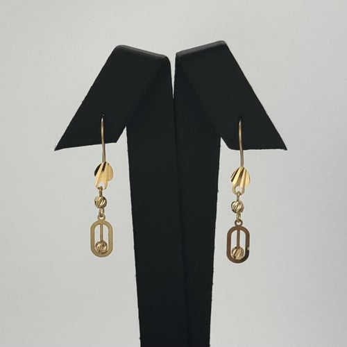 طقم ذهب مستطيل الليزر - عيار 21