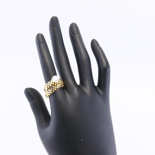 خاتم ذهب توينز اوفال عيار 21