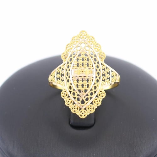 خاتم ذهب تصميم تاج ملكي عيار 21