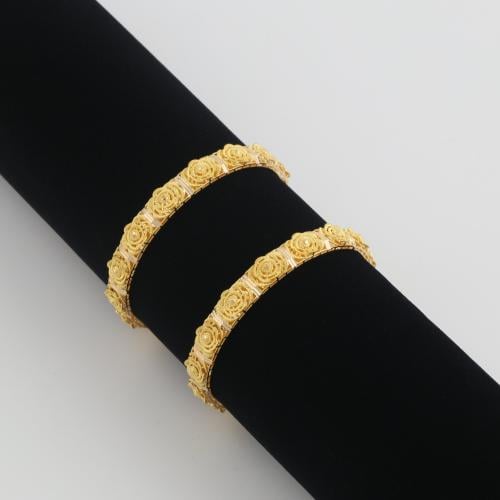 غويشة ذهب وردة - عيار 21