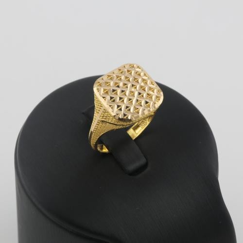 خاتم ذهب بشبكة ذهبية - عيار 21