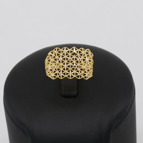 خاتم ذهب خالص عريض – عيار 21