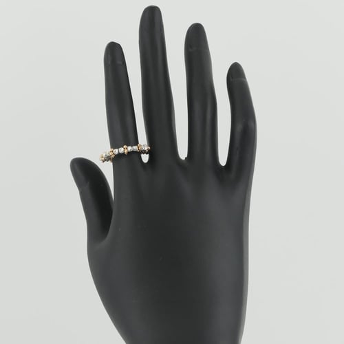 دبلة ذهب كرات الليزر بلونين الابيض و البرونزي - عي...